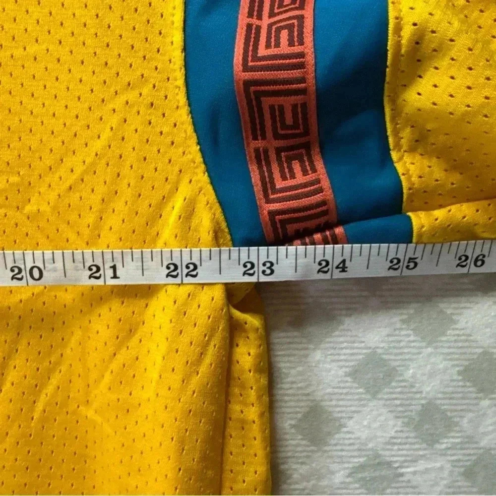 Nike Giannis Basketball Mesh 1/4 Zip Shirt Dri-Fit Yellow Men's Large - Picture 4 of 7